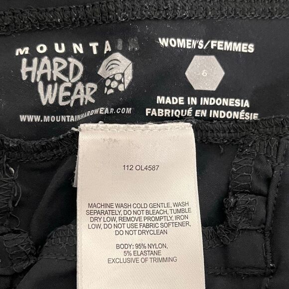 Mountain Hardwear Black Capri Hiking Pants  Women’s Size 6 - Picture 4 of 4